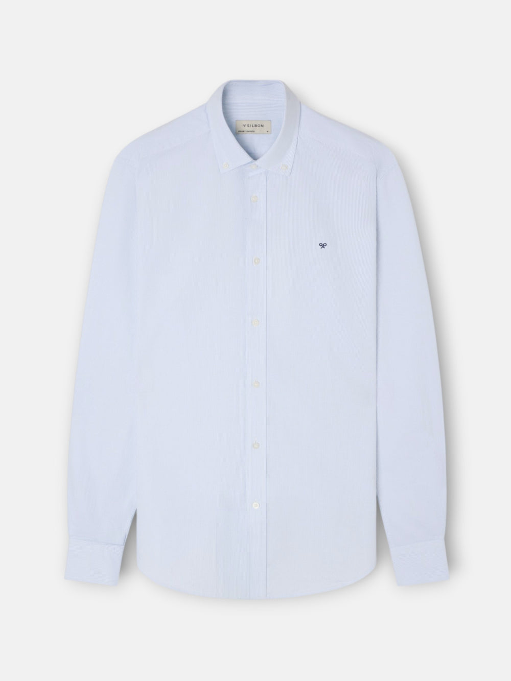 Camisa sport oxford mil rayas celeste