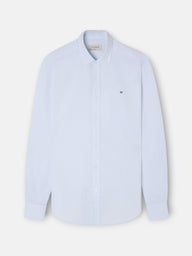 Camisa sport oxford mil rayas celeste