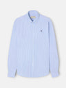 Camisa sport oxford rayas azul