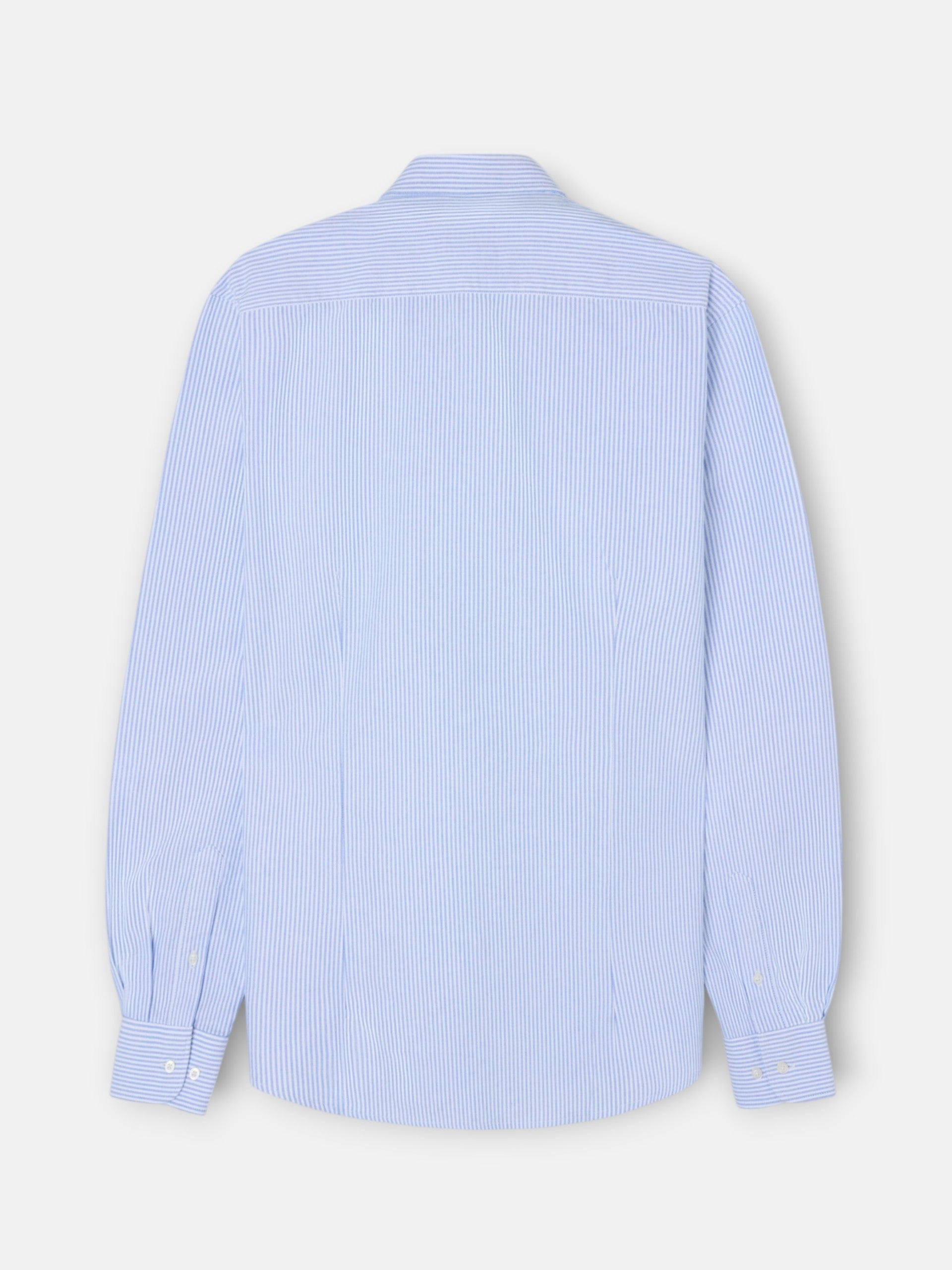 Camisa sport oxford rayas azul