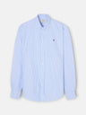 Camisa sport oxford raya media azul