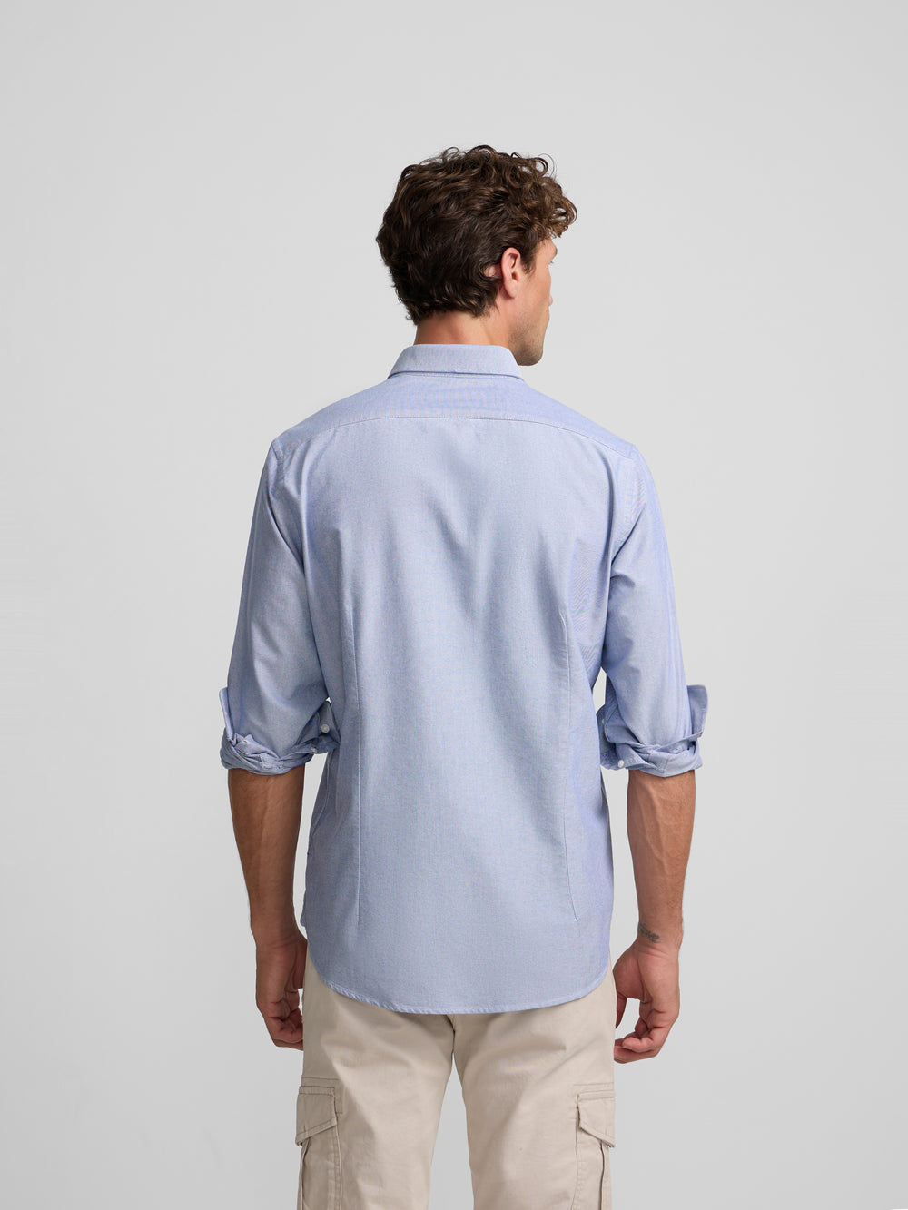 Camisa sport oxford navy