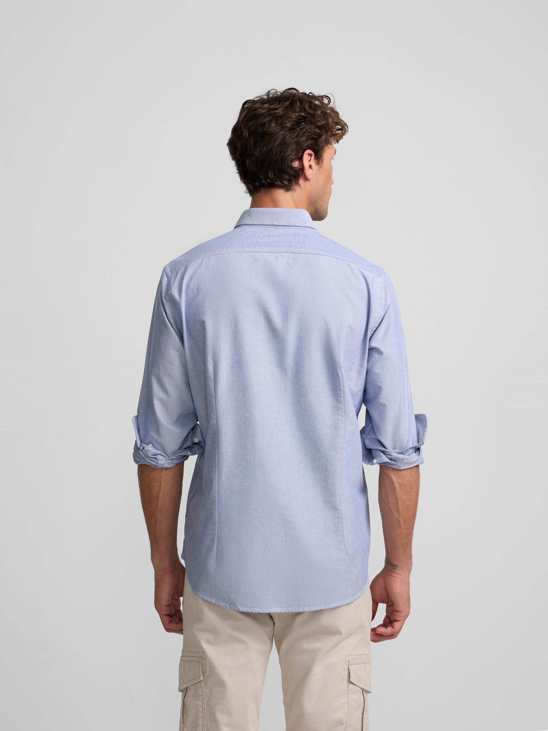 Camisa sport oxford navy