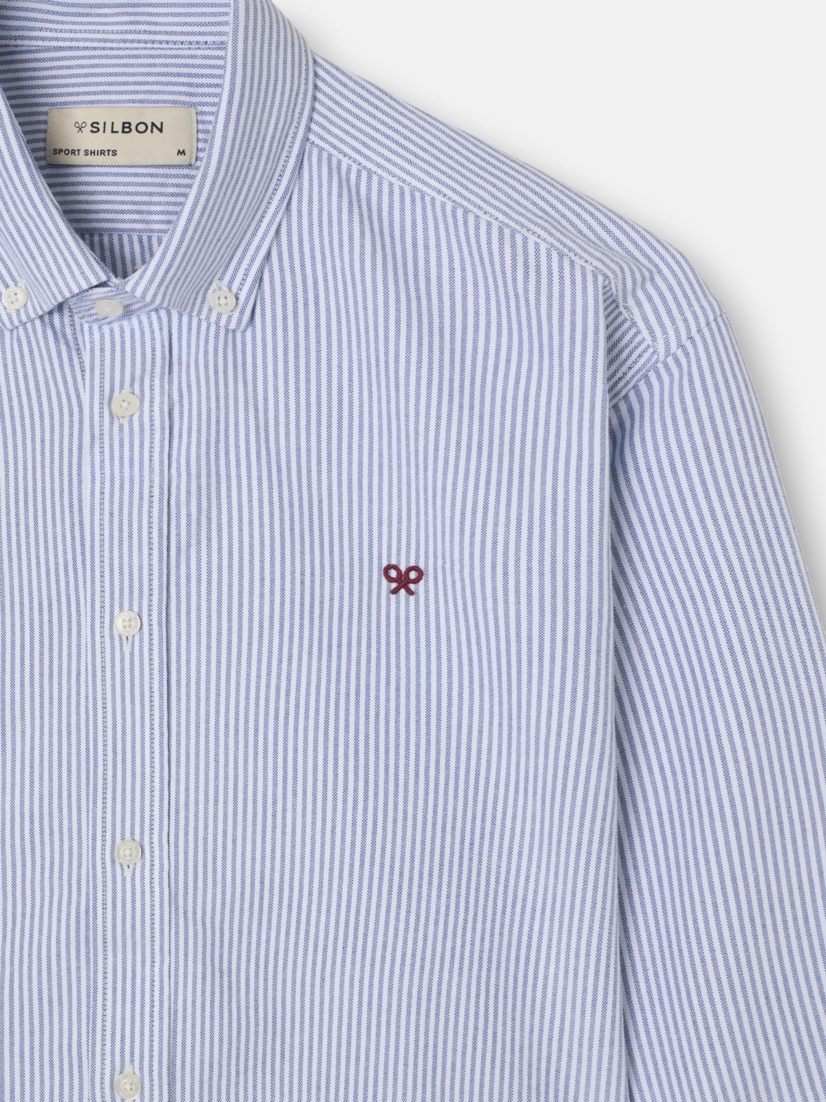 Camisa sport oxford rayas navy