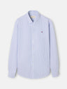 Chemise sport oxford à rayures moyennes bleu marine