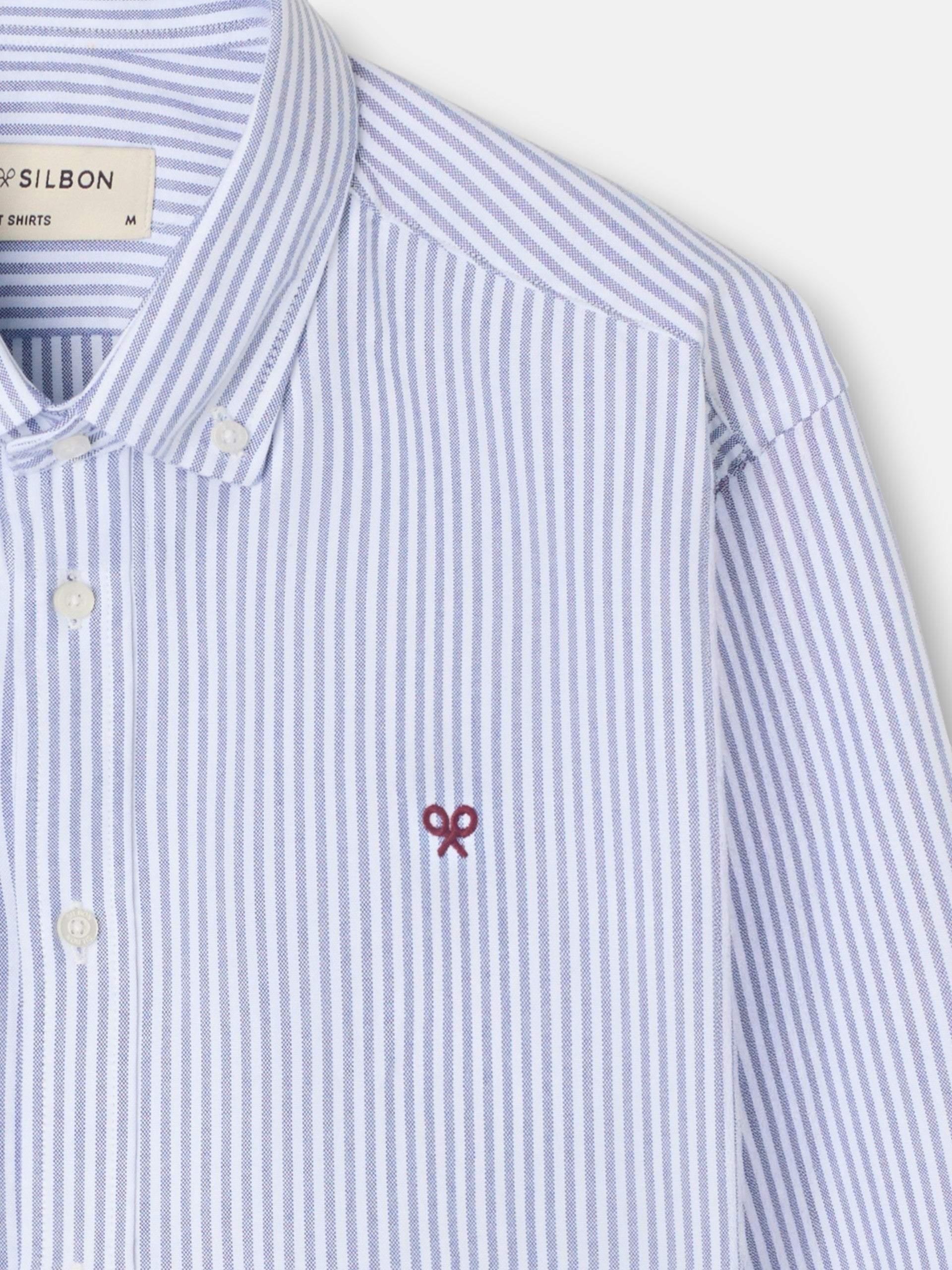 Camisa sport oxford raya media navy