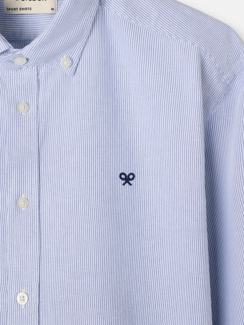 Camisa sport oxford mil rayas navy