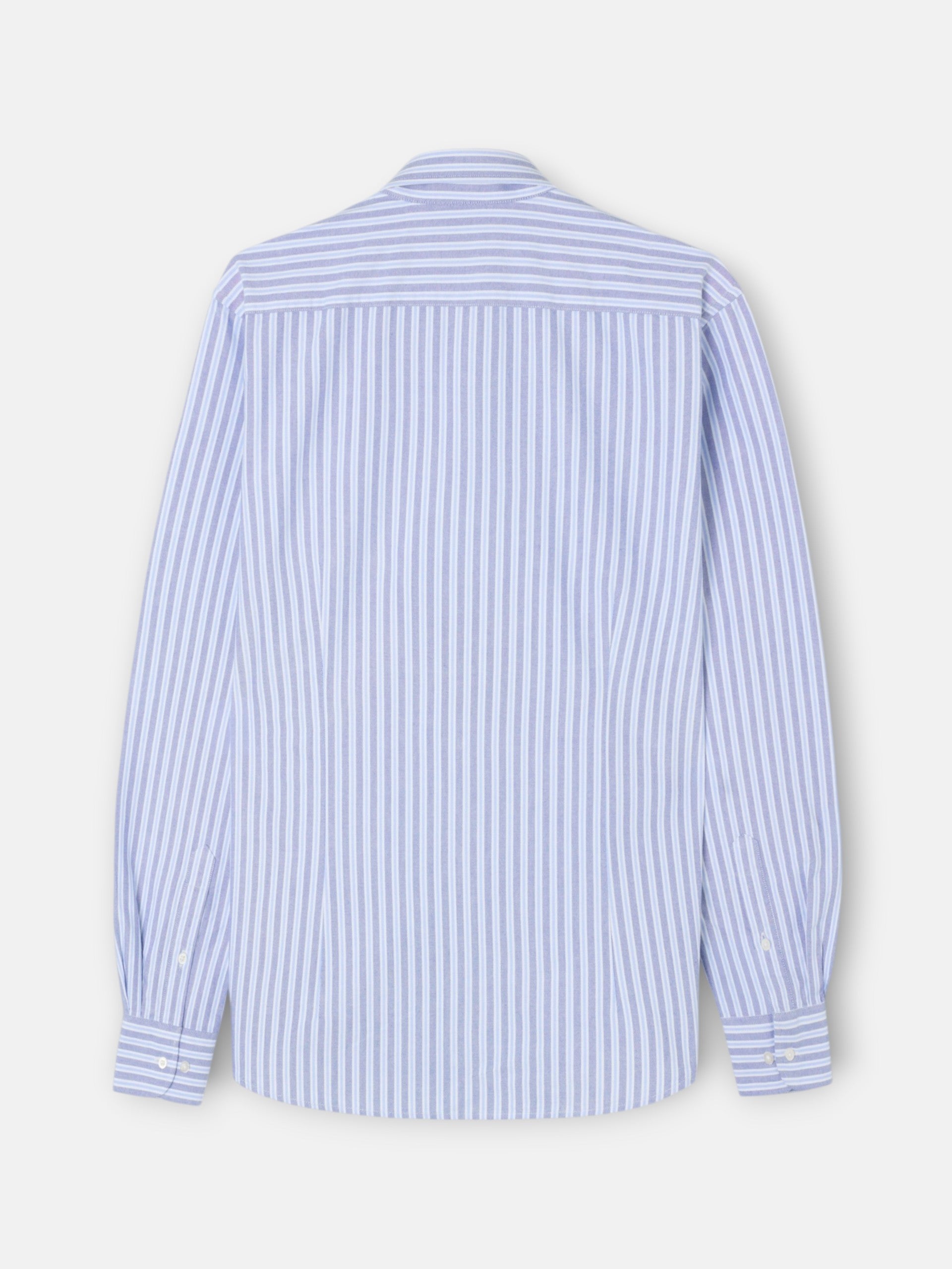 Camisa sport oxford raya bicolor navy celeste