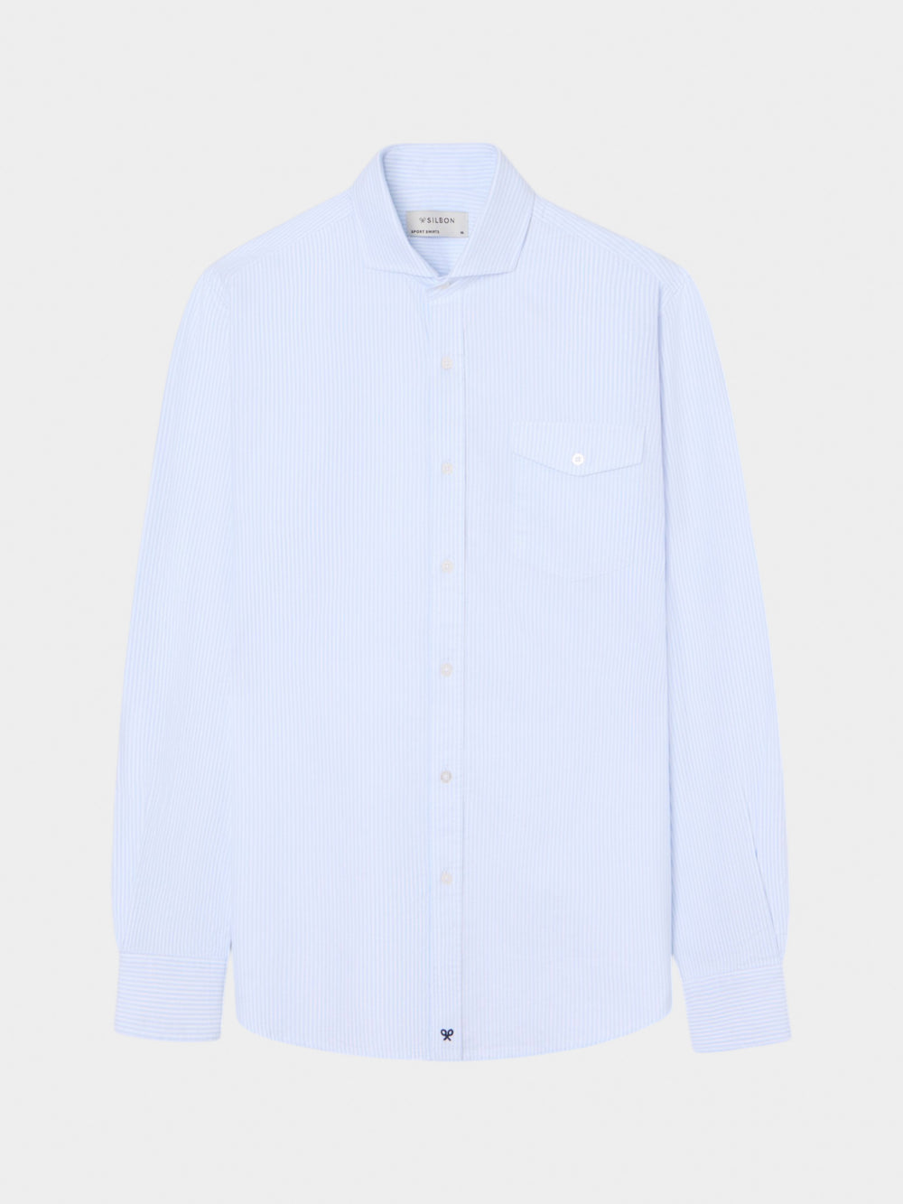 Camisa sport cruise bolsillo rayas azules
