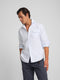 Camisa sport cruise bolsillo rayas azules
