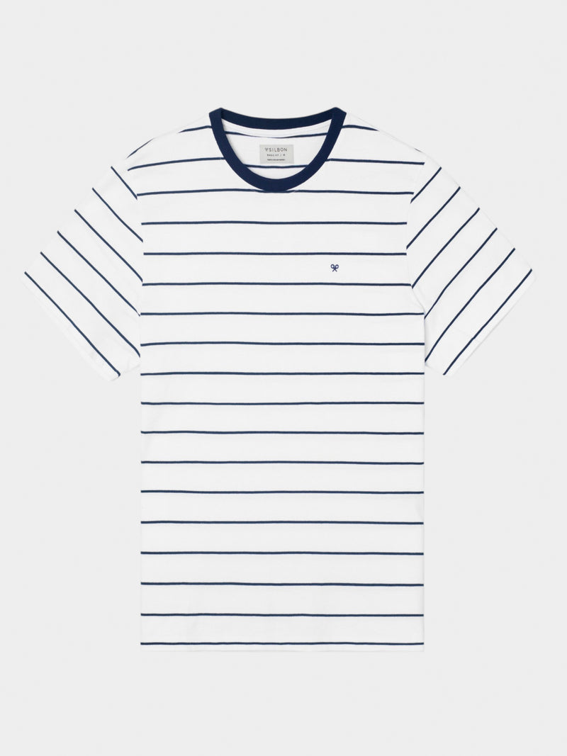 Camiseta cruise rayas finas azules