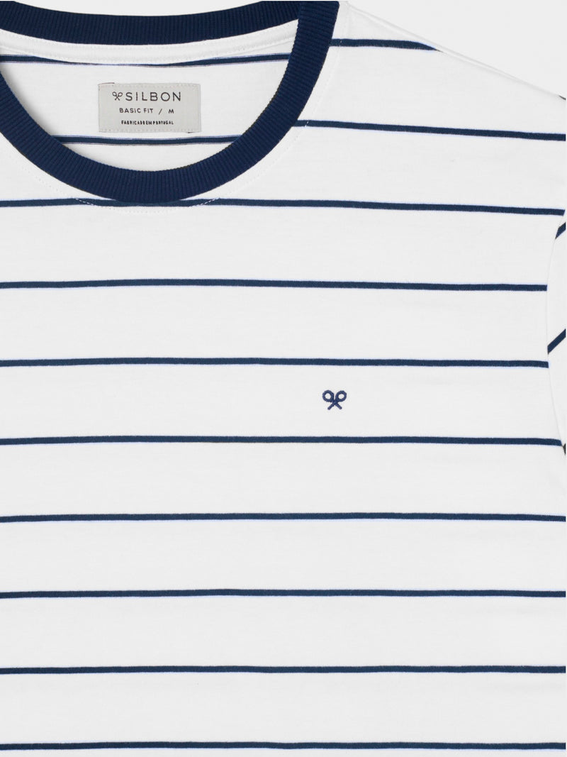 Camiseta cruise rayas finas azules