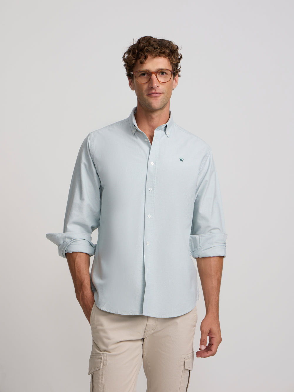 Camisa sport oxford verde