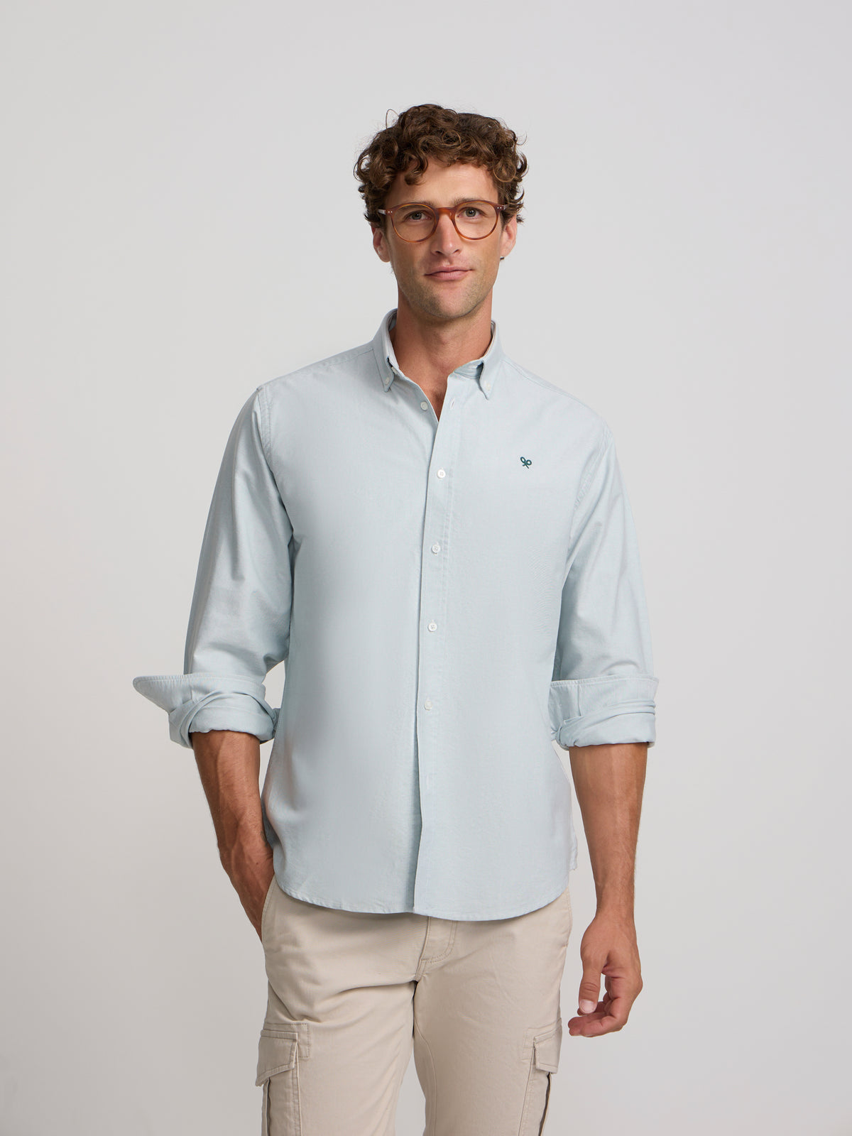 Camisa sport oxford verde