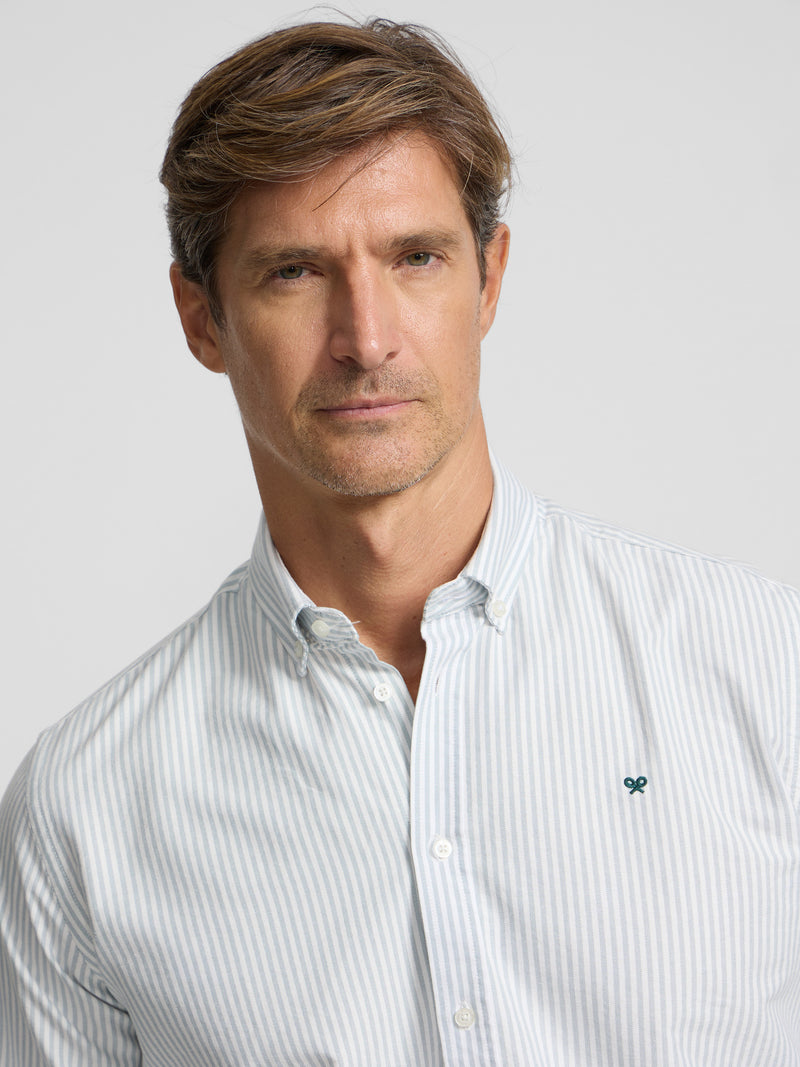 Camisa sport oxford raya media verde