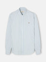 Camisa sport oxford raya ancha verde