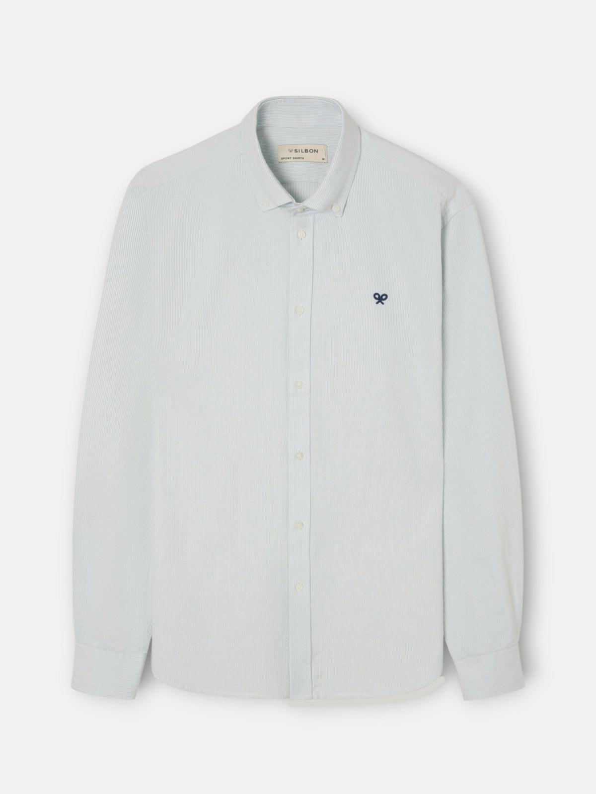 Camisa sport oxford mil rayas verde