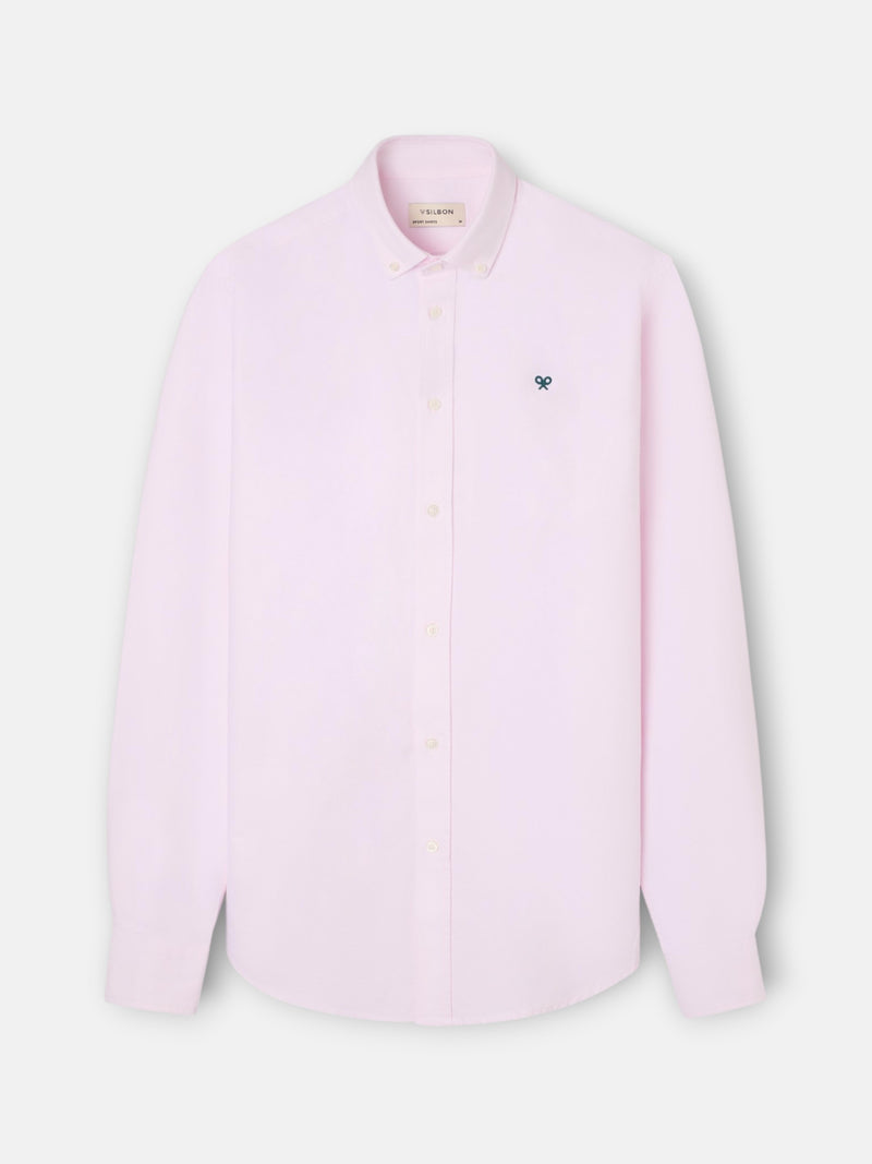 Chemise sport oxford rose
