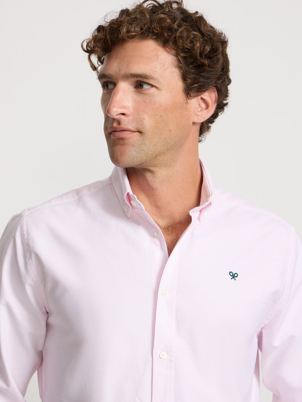 Chemise sport oxford rose
