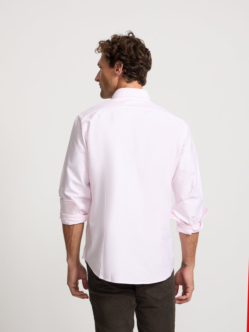 Camisa sport oxford rosa