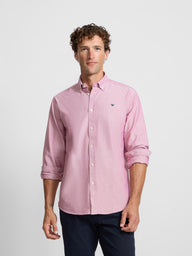 Chemise sport oxford bordeaux