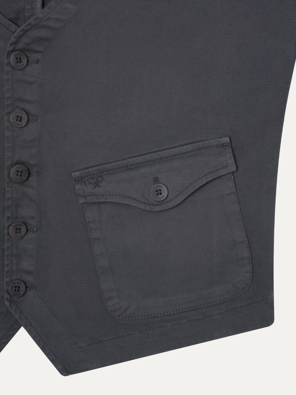 Chaleco bolsillos gris marengo