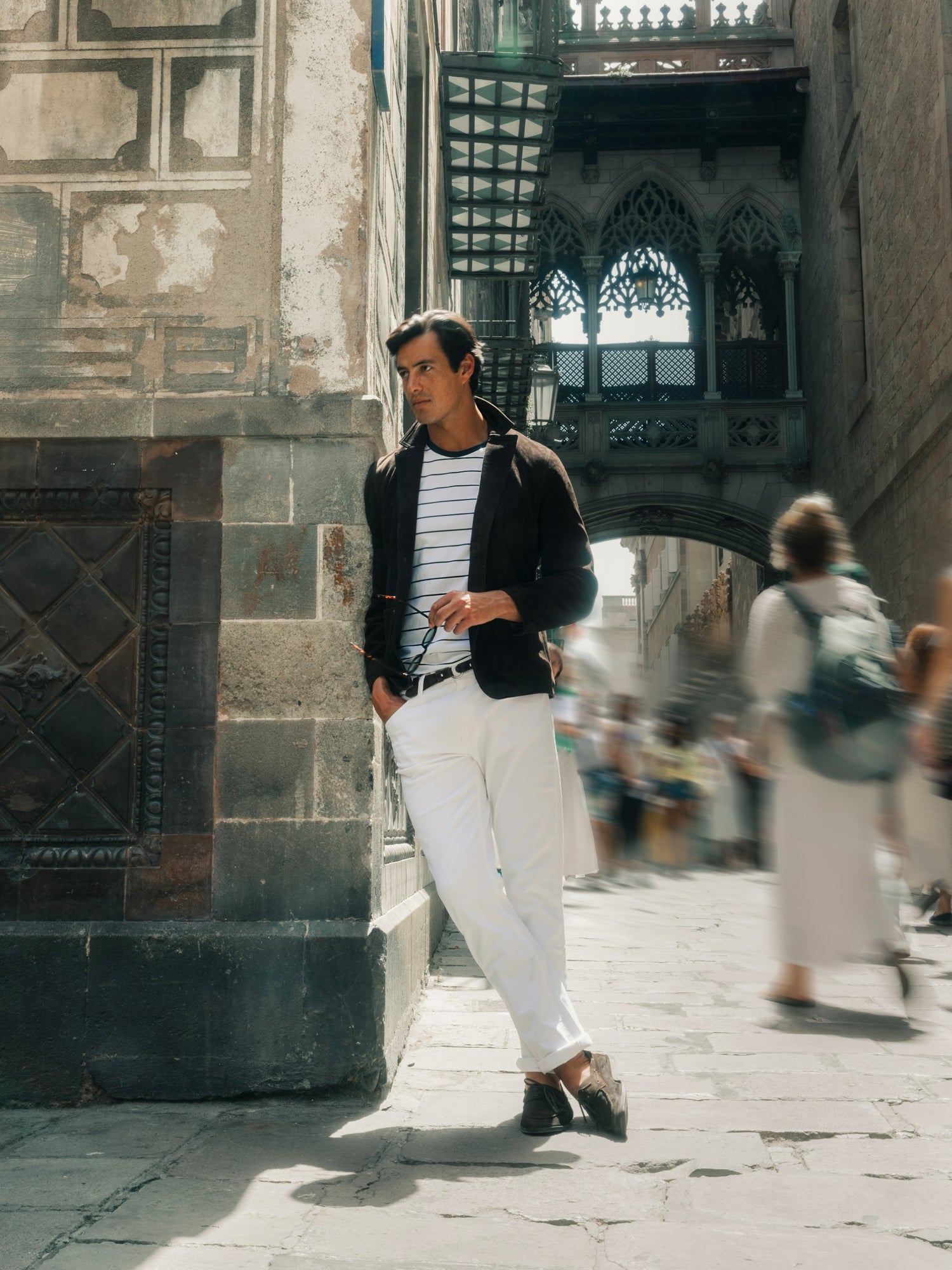 Pantalon de sport cruise en denim blanc