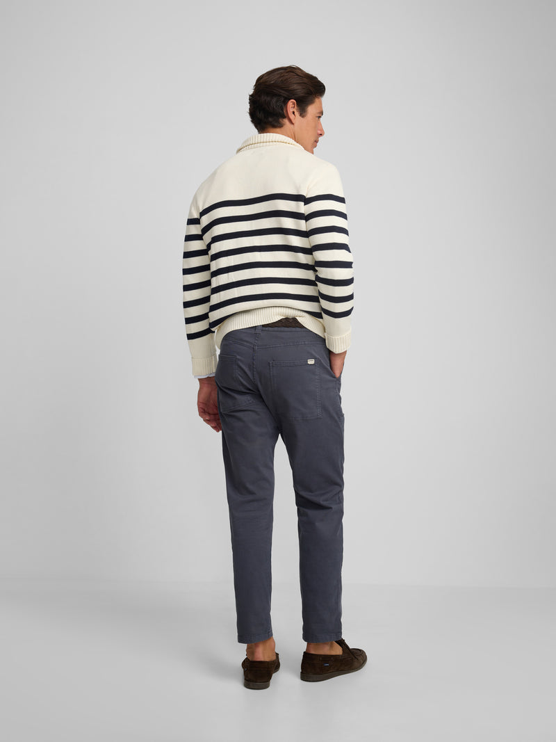 Pantalon sport cruise bolsillo parche azul oscuro