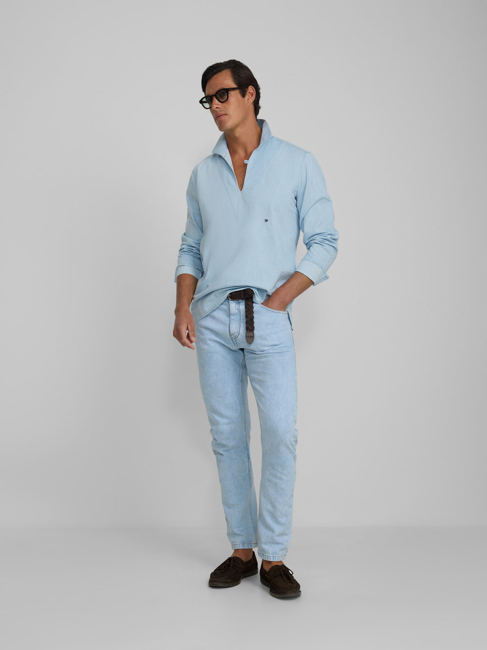 Pantalon sport cruise denim azul