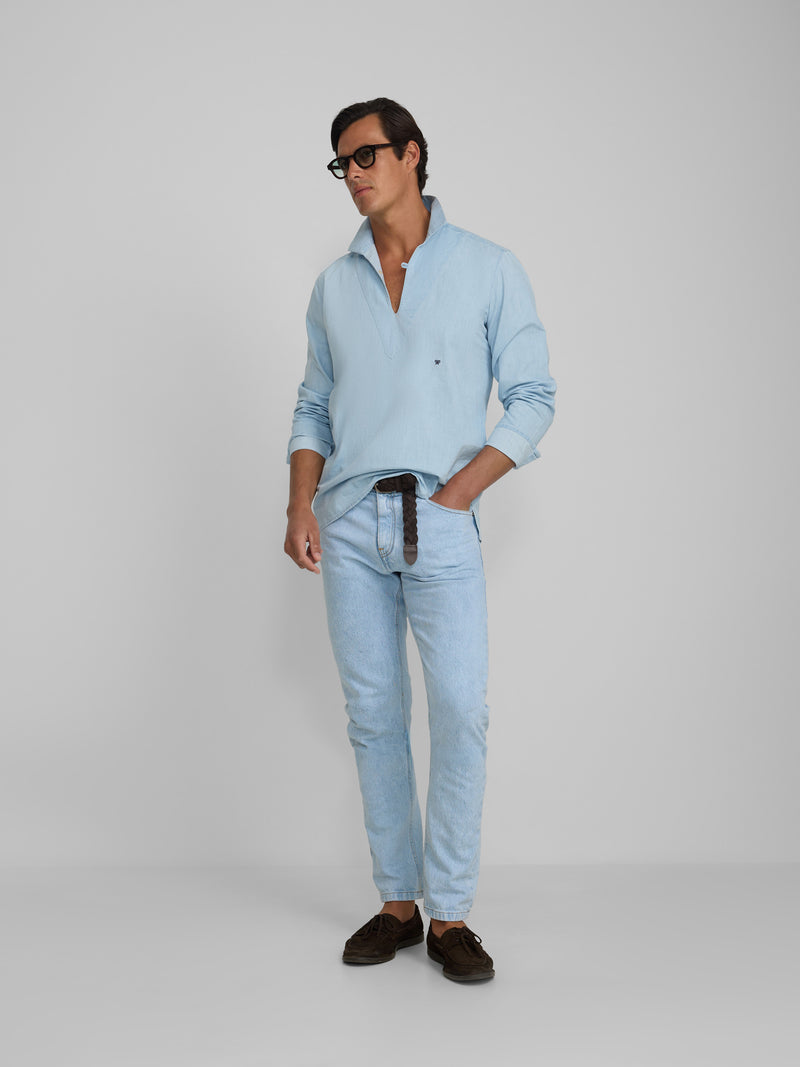 Pantalon sport cruise denim azul