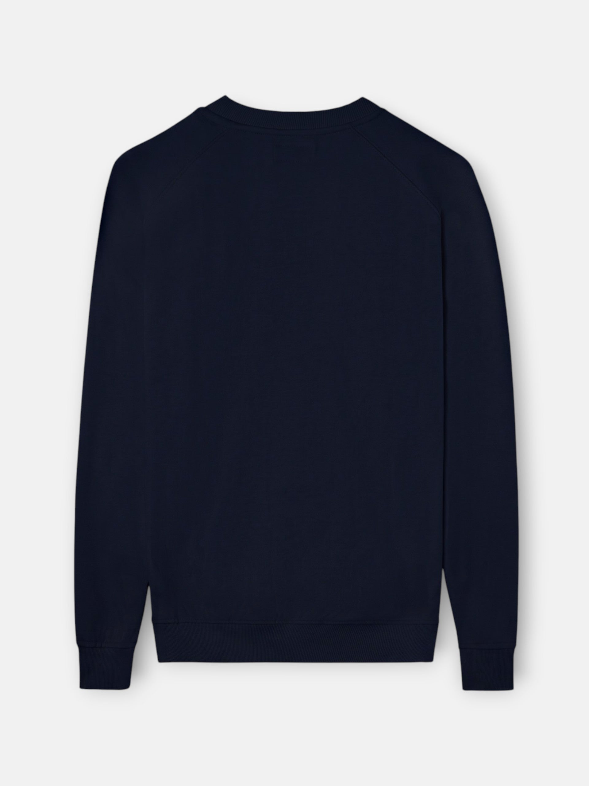 Sudadera ranglan silbon patch azul marino