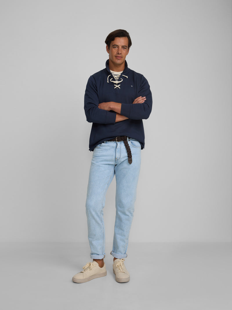 Sudadera nautica cruise azul marino