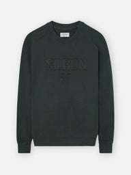 Raglan sweatshirt Silbon patch khaki
