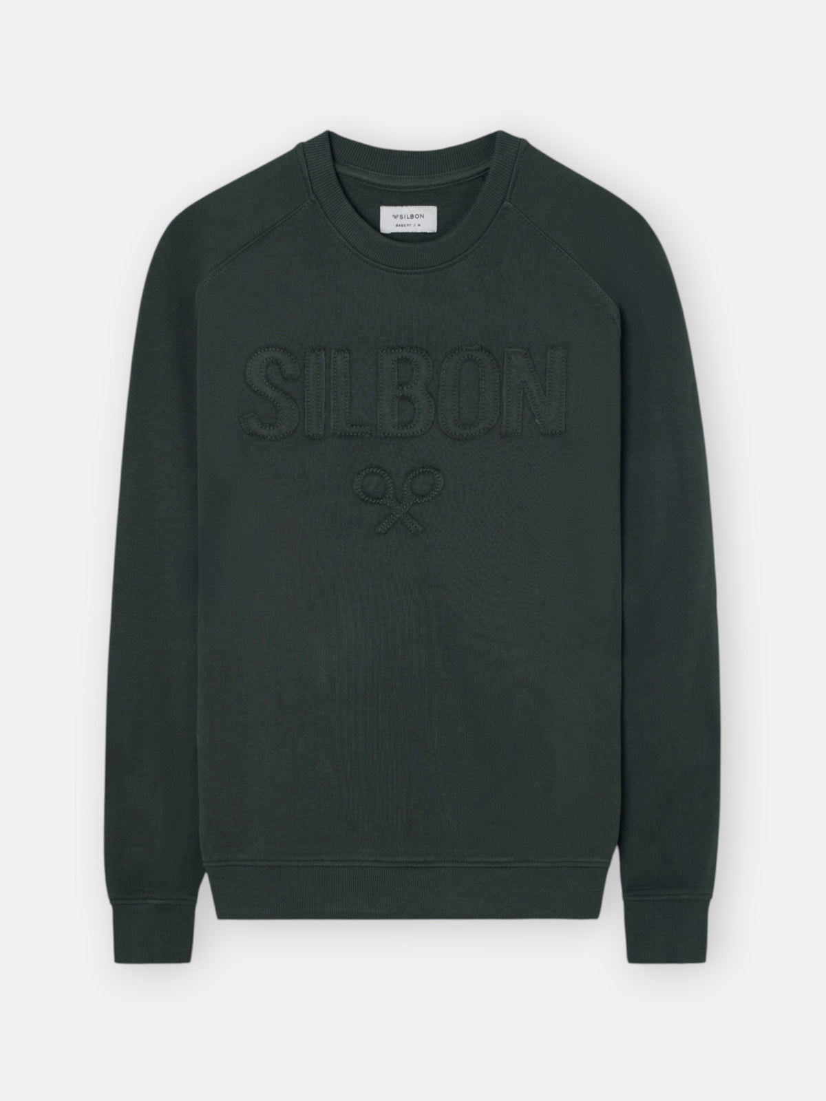 Sudadera ranglan silbon patch khaki