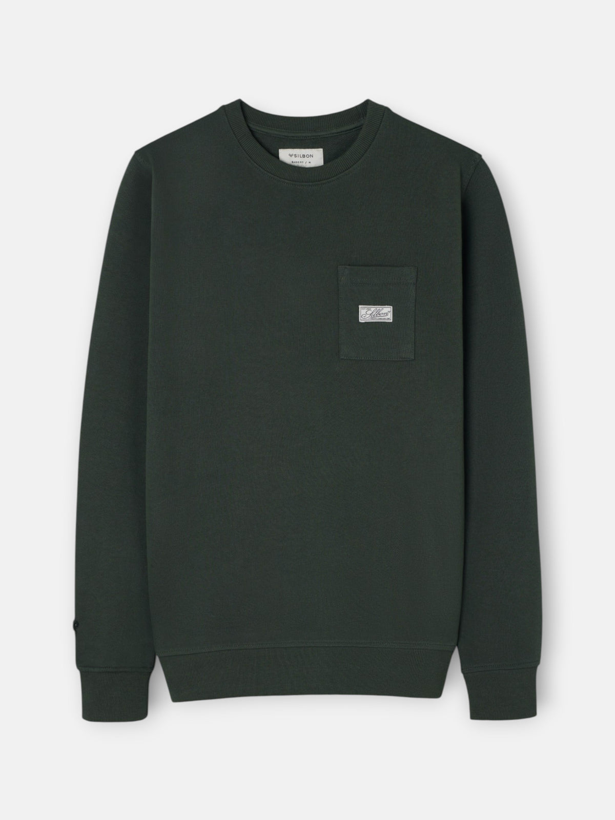 Sudadera bolsillo etiqueta khaki