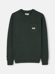 Sudadera bolsillo etiqueta khaki