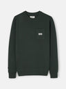 Sweatshirt bolso etiqueta caqui