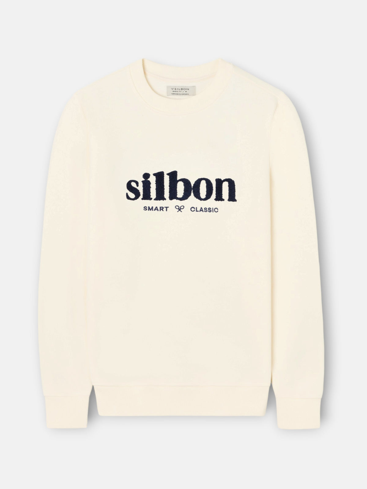 Sudadera silbon smart classic crema