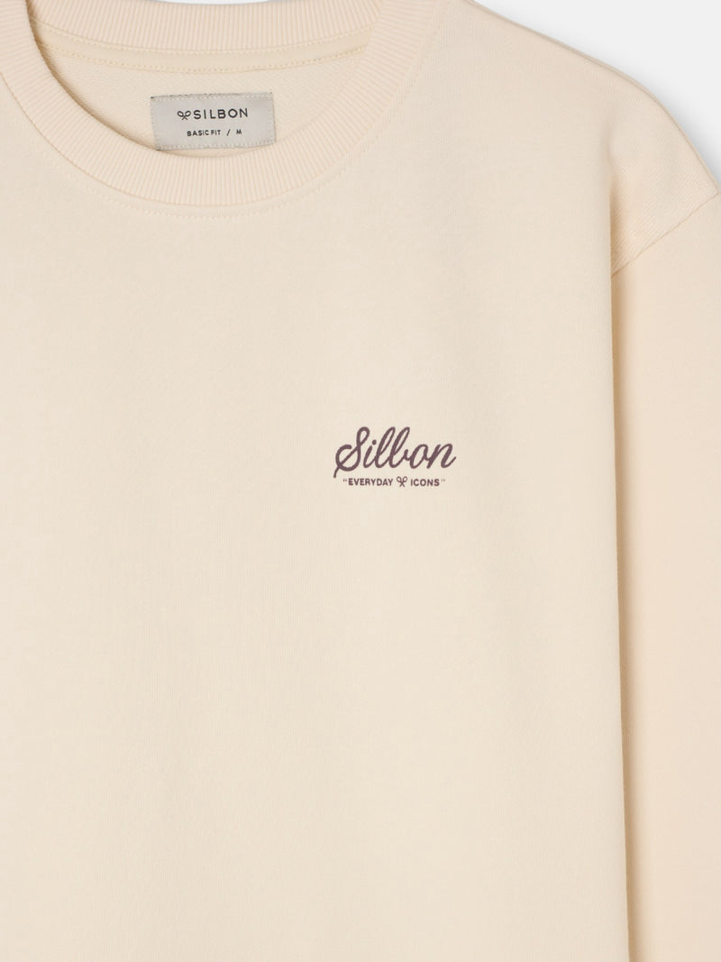 Sweatshirt varsity club creme