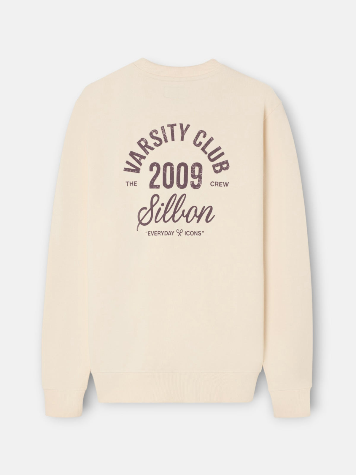 Sudadera varsity club crema