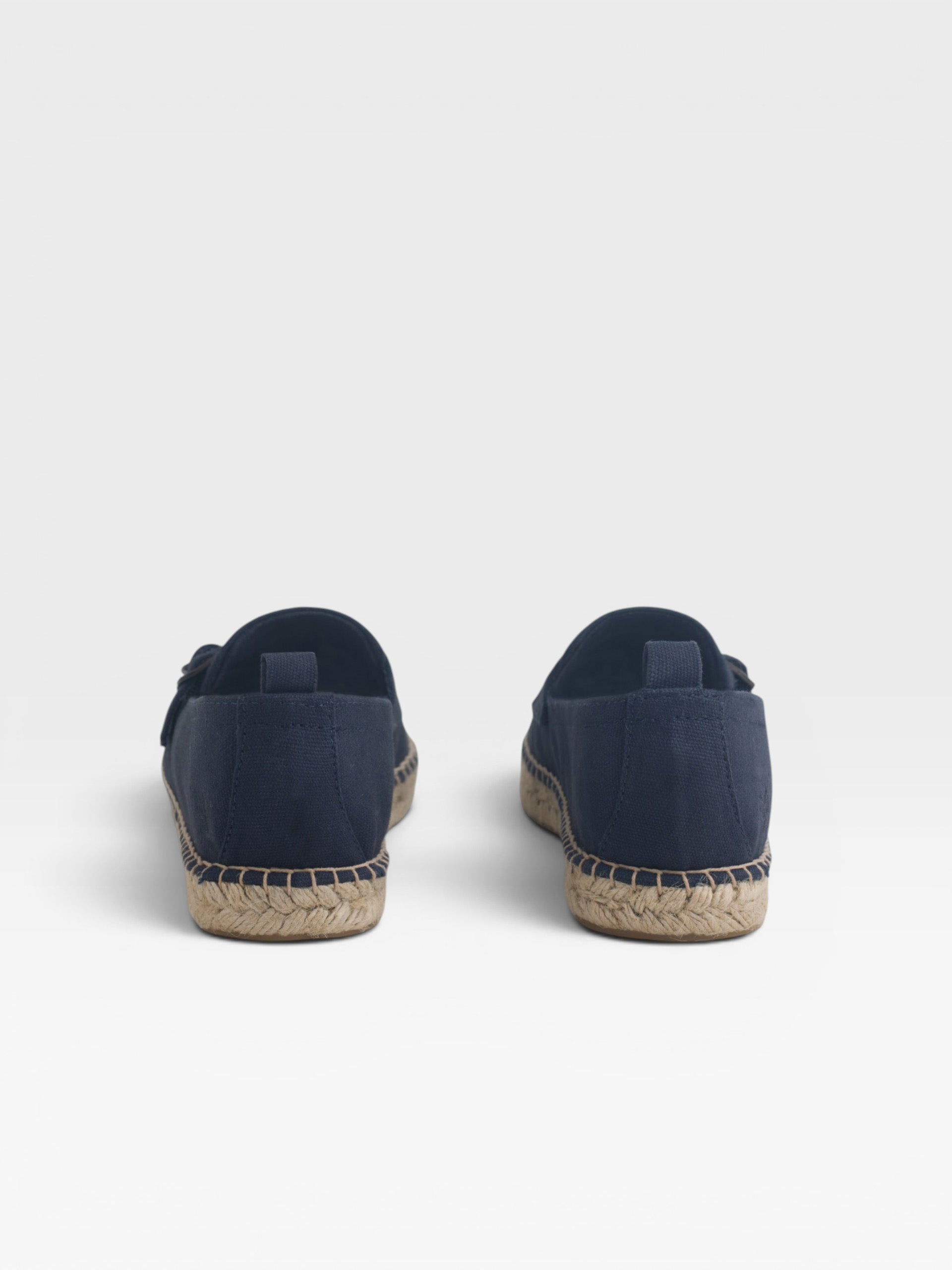 Blue buckle espadrille
