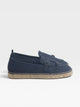Blue buckle espadrille