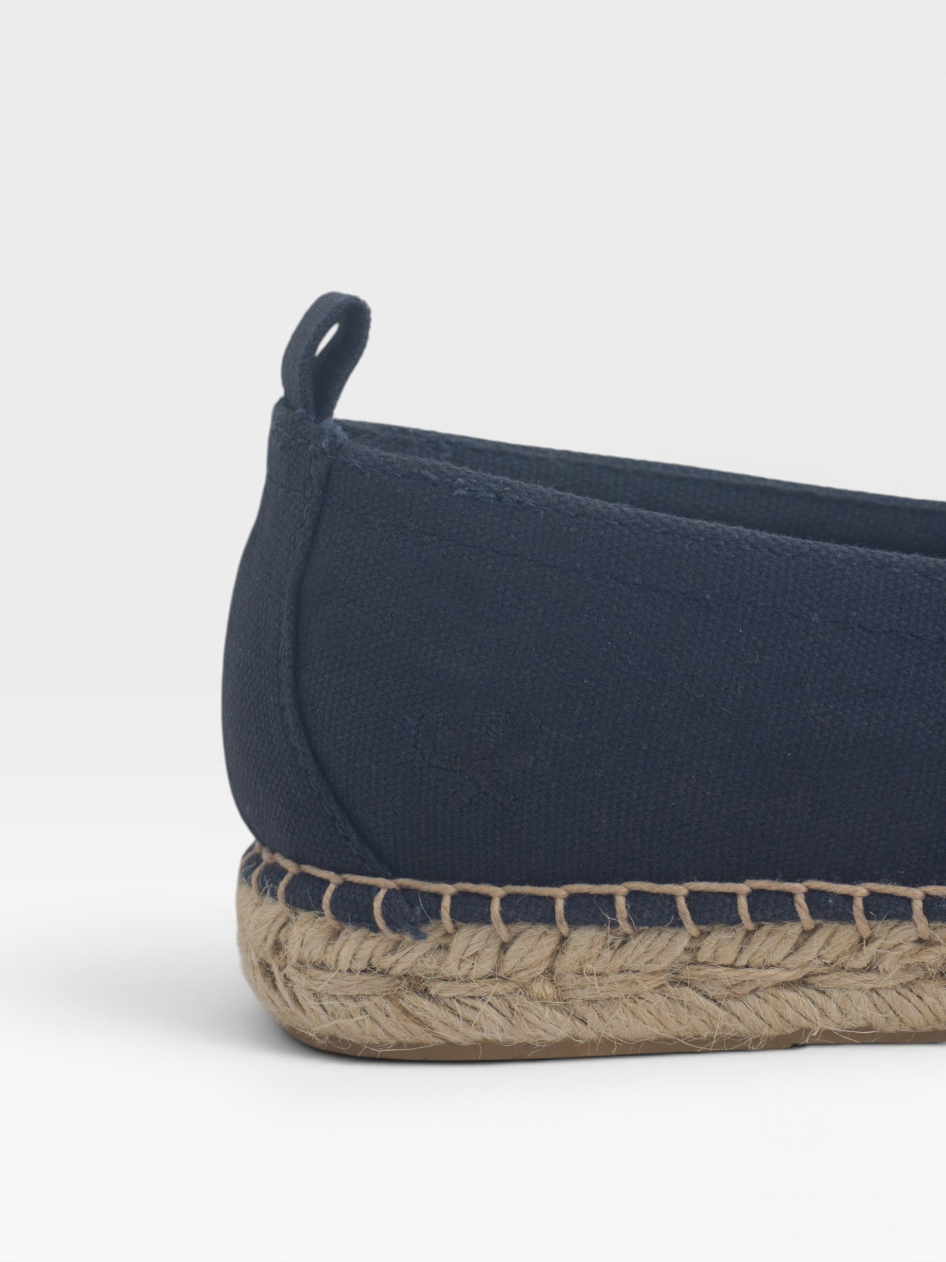 Blue buckle espadrille