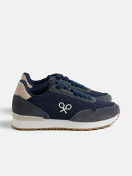 Navy blue relaxed running sneaker