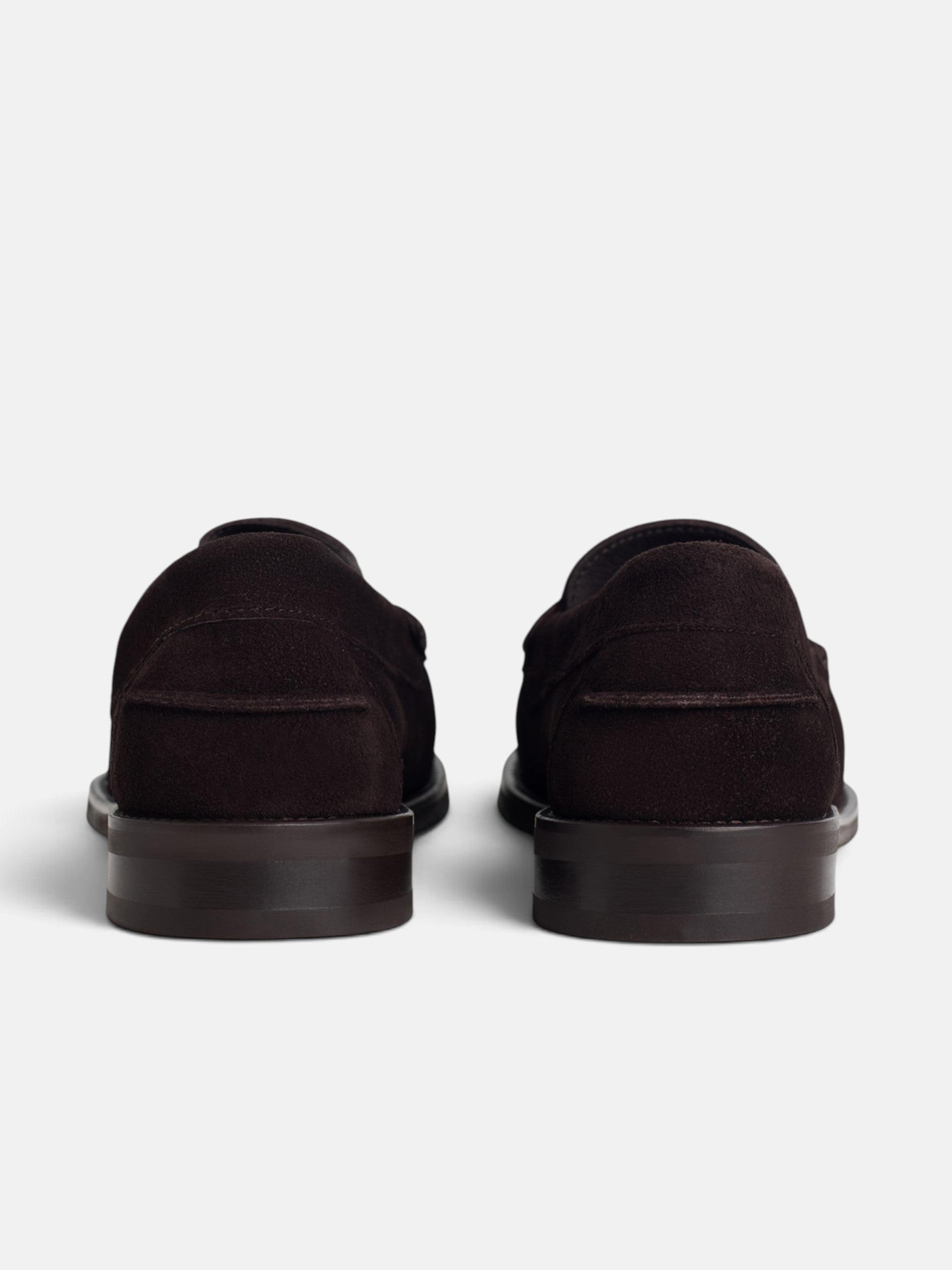 Zapato mocasin ante marron claro