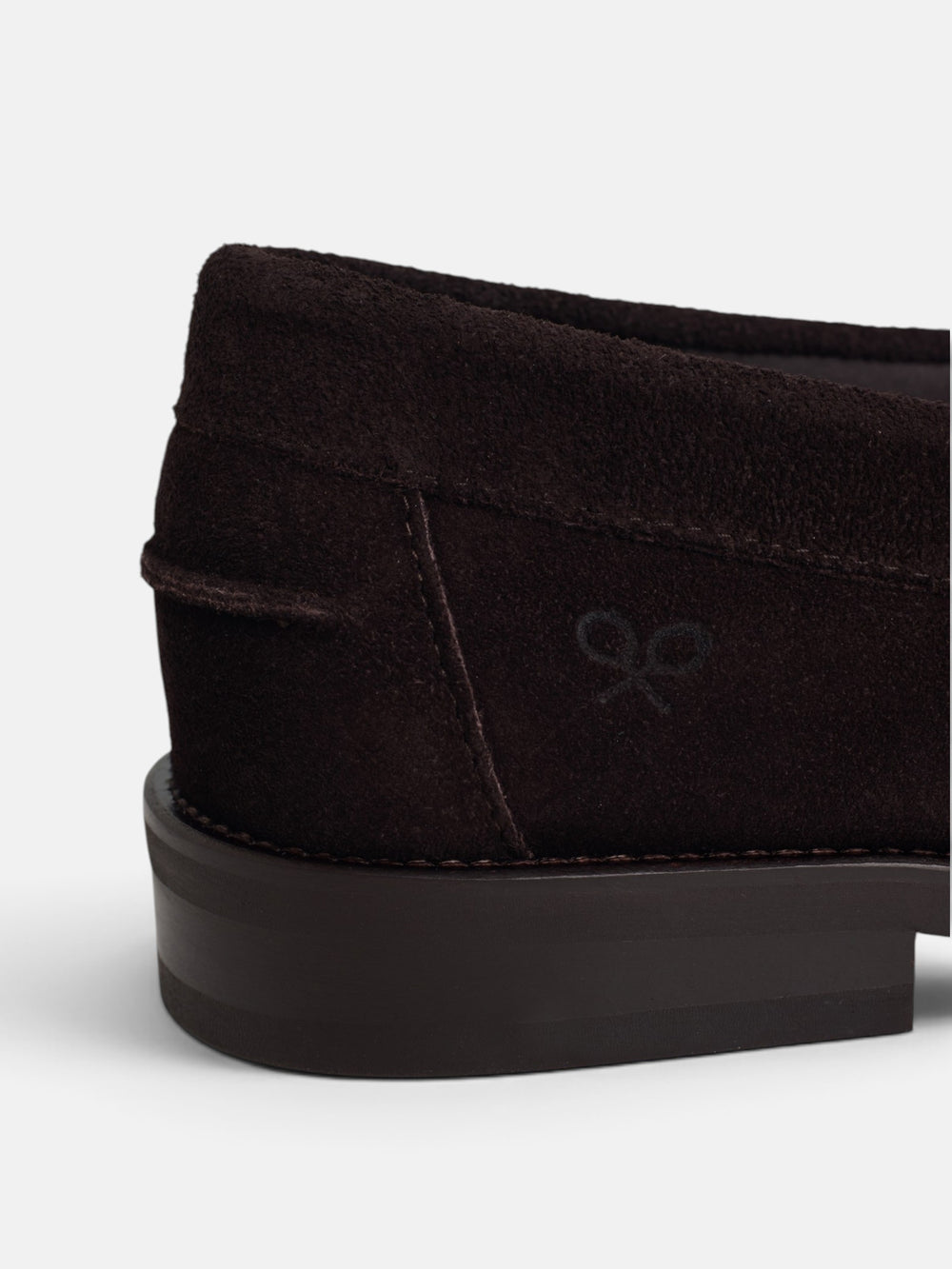 Light brown suede loafer shoe