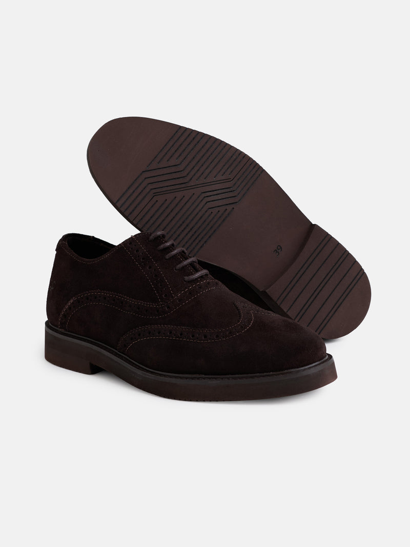 Zapato clasico ante marron