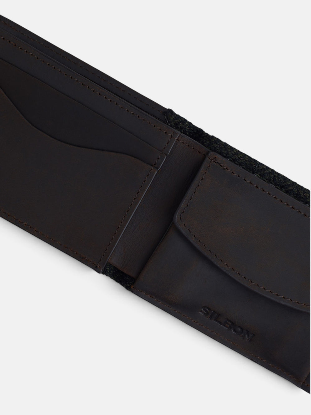 Cartera tejido espiga verde