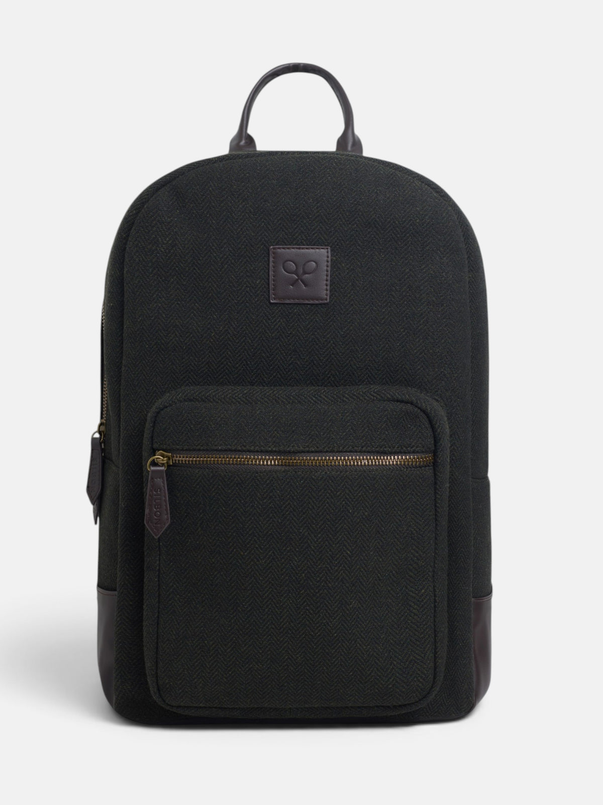 Mochila de tecido espinha verde