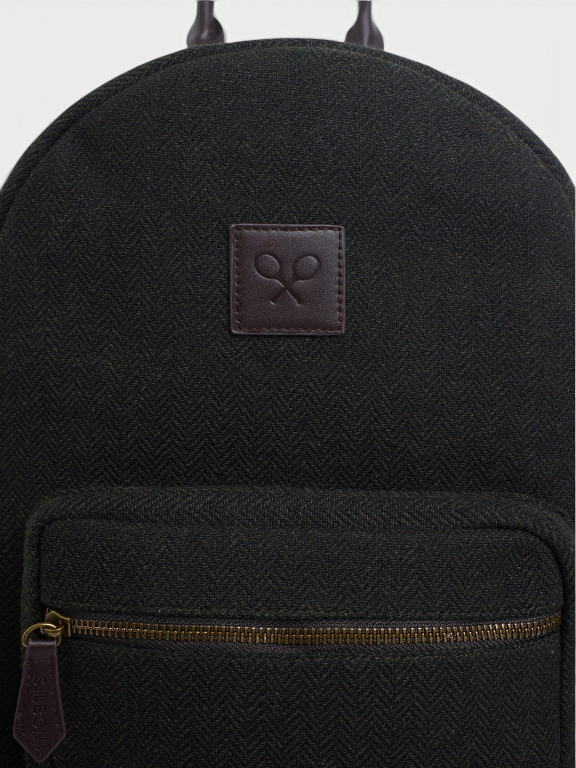 Mochila tejido espiga verde